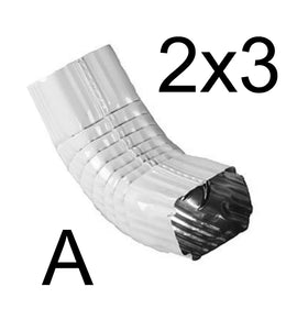 2 X 3 A Elbow White