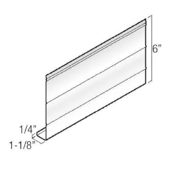 Flat Fascia - 6" × 12'
