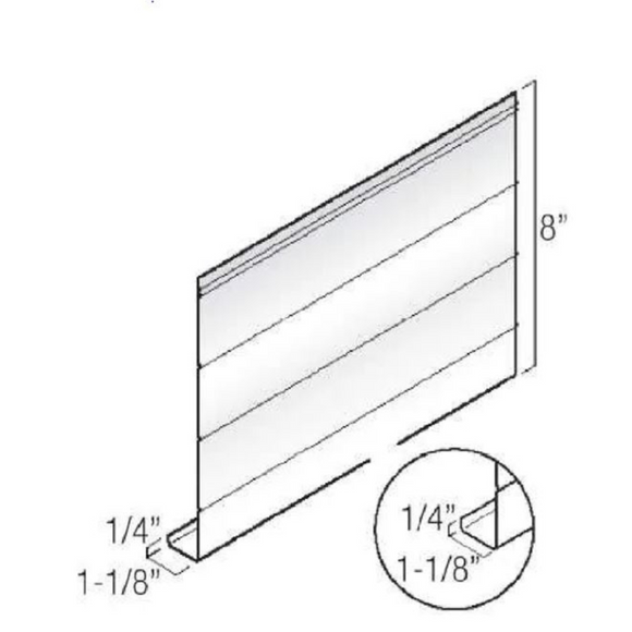 Flat Fascia - 8" × 12'