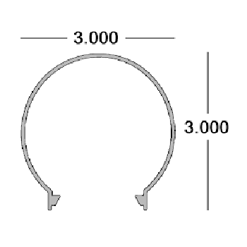 End Cap for Round Rail