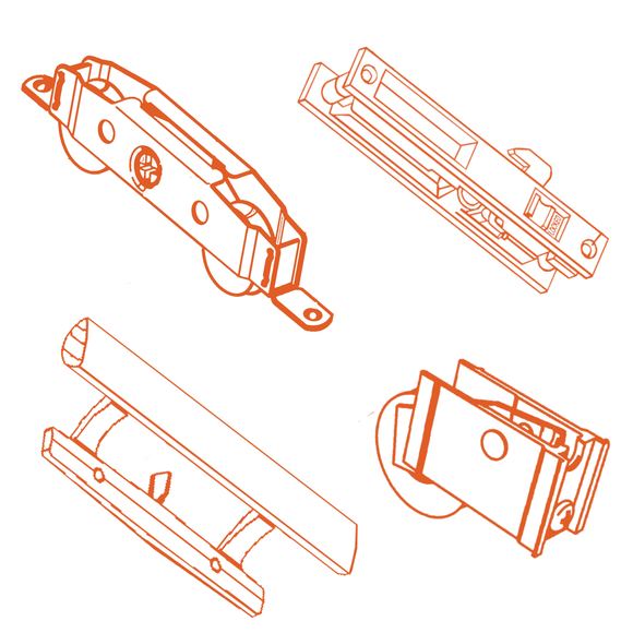 <h4>Sliding Glass Door Parts</h4>