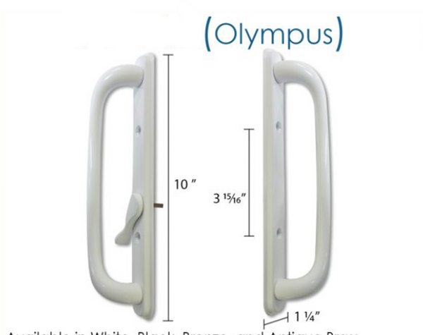 Sliding glass door Olympus center lock