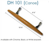 Sliding glass door handle “Canoe”