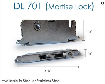 DL 701 ( Mortise Lock ) - U-Build-It Aluminum Centers