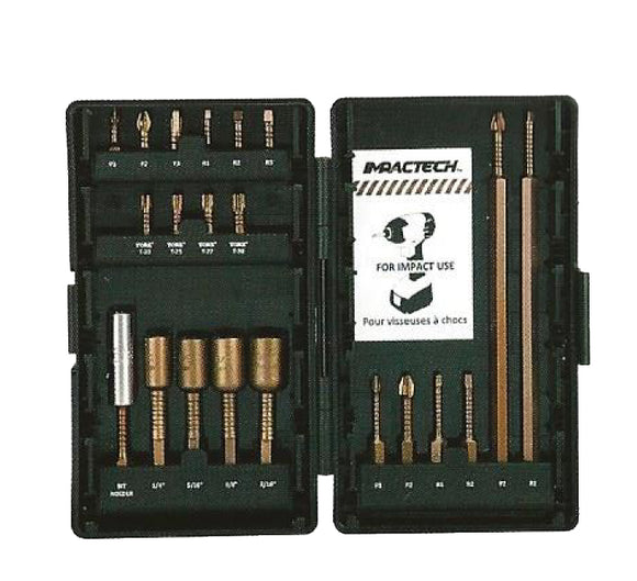 21pc Impactech Driver Bit Set (Vega)