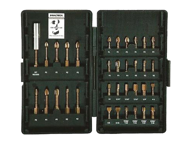 34pc Impactech Driver Bit Set (Vega)