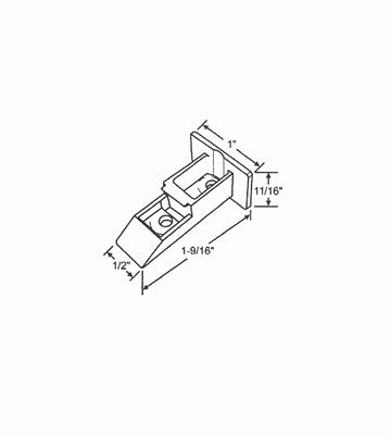 HWP884 Sash Cam White  - U-Build-It Aluminum Centers