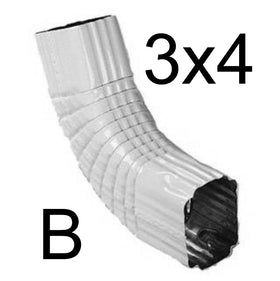 3 X 4 B Elbow White