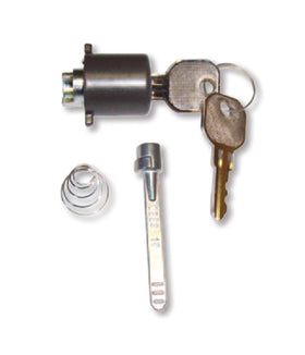 Button Push Lock with Key Bronze