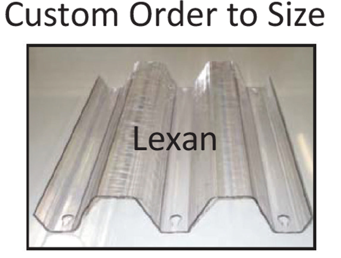 2" Clear Lexan - Ordered to size up to 10 Feet