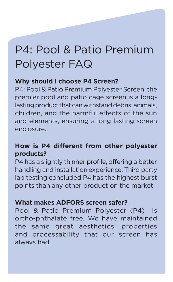 Pool & Patio Premium Polyester FAQ
