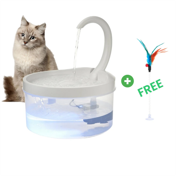 Pet Fountain, 2L LED Automatic Water Fountain, Power-off Protection Function