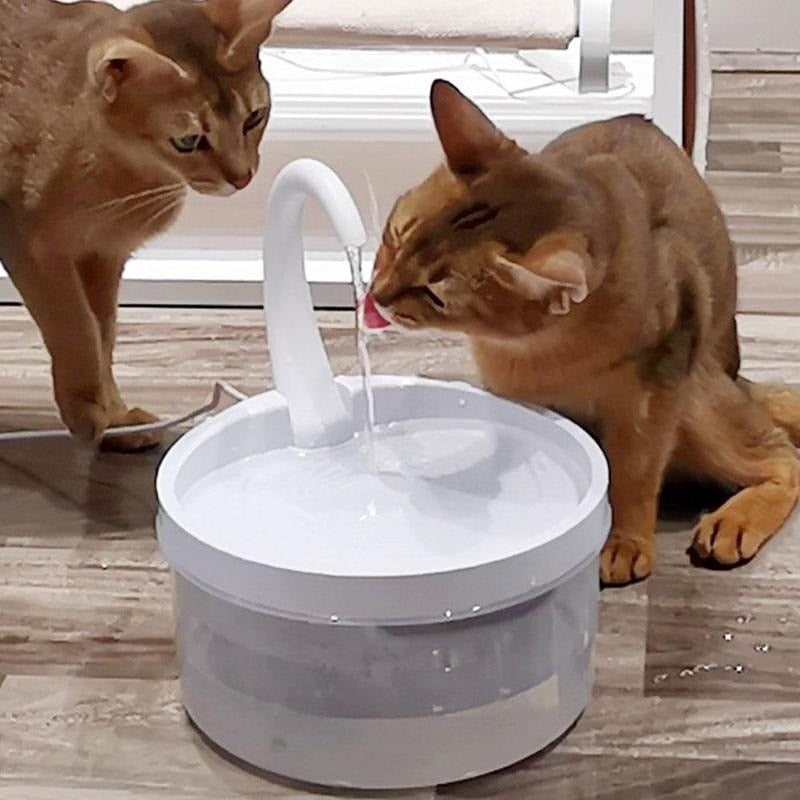 Pet Fountain, 2L LED Automatic Water Fountain, Power-off Protection Function