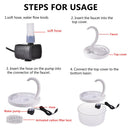 Pet Fountain, 2L LED Automatic Water Fountain, Power-off Protection Function-9